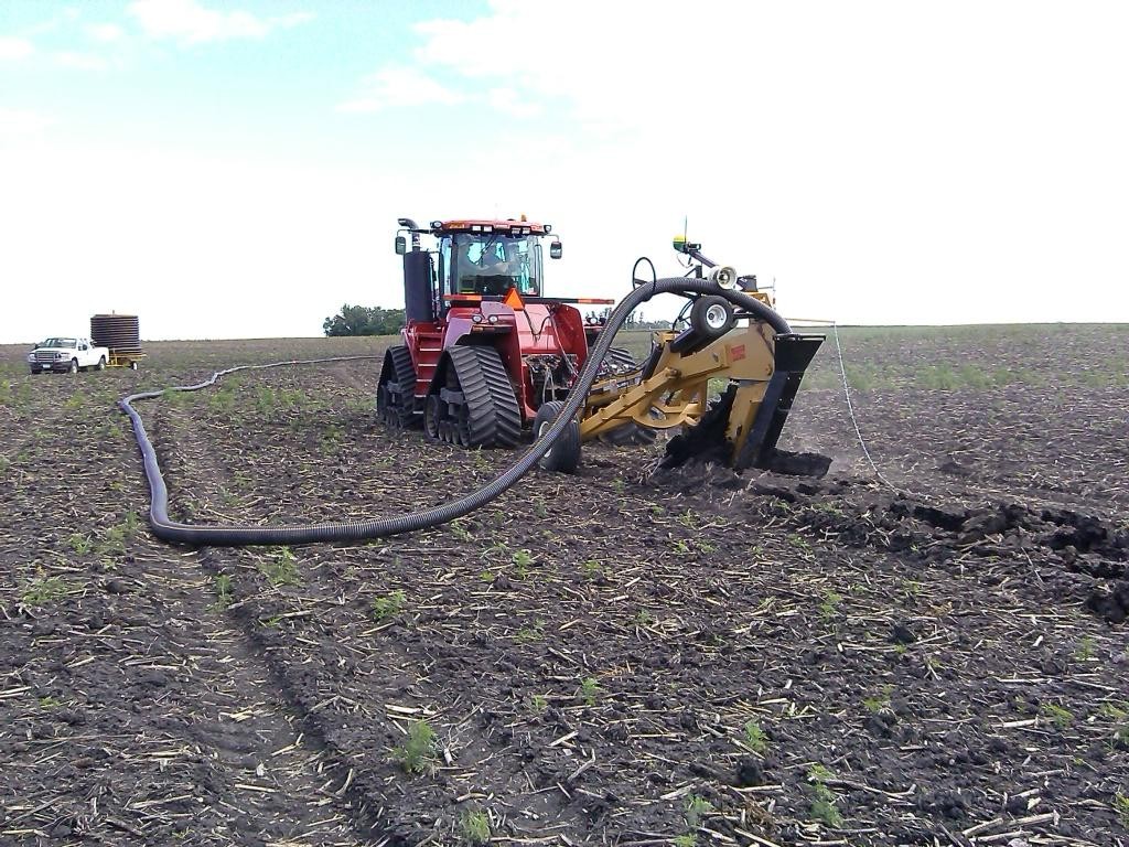 Agriculture technology and drain tile